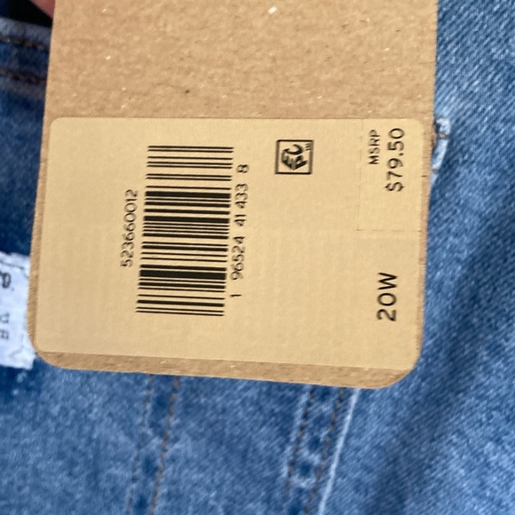 Relisted Levi’s denim jean short overall 20W - Picture 9 of 15